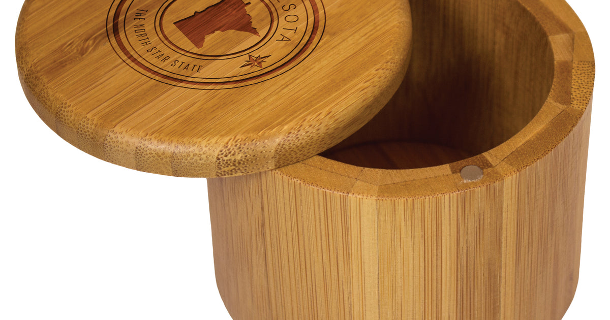 Minnesota State Stamp Series Salt Box – Totally Bamboo Wholesale